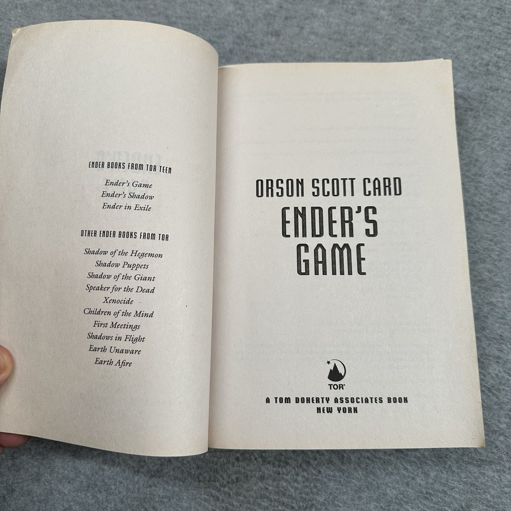 Enders Game Orson Scott Card Tor Teen Trade Paperback 2014 3rd Edition Sci-Fi - Picture 4 of 6